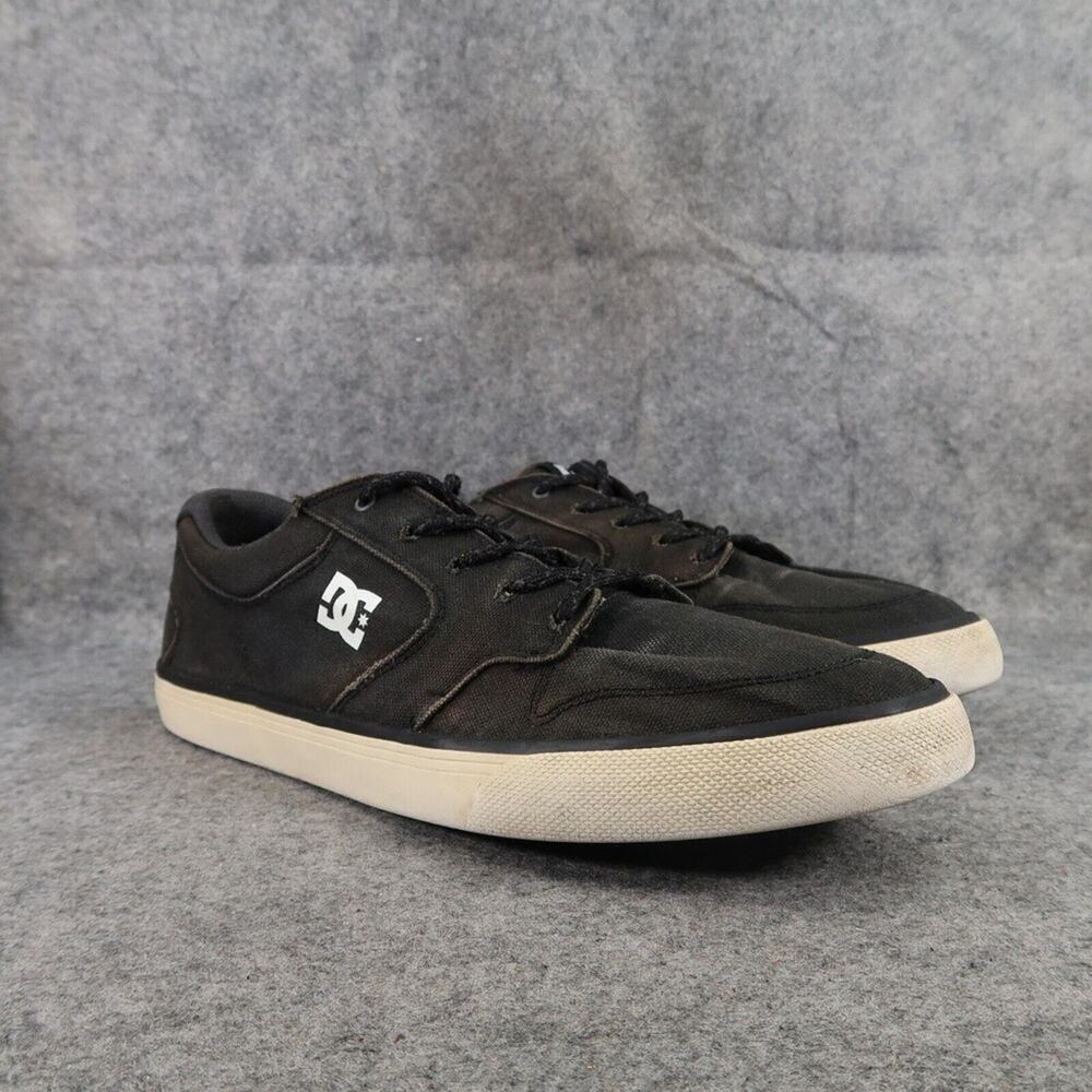 DC Shoes Mens 13 Sneaker Skate Casual Nyjah Vulc Active Canvas Black Lace Up Low